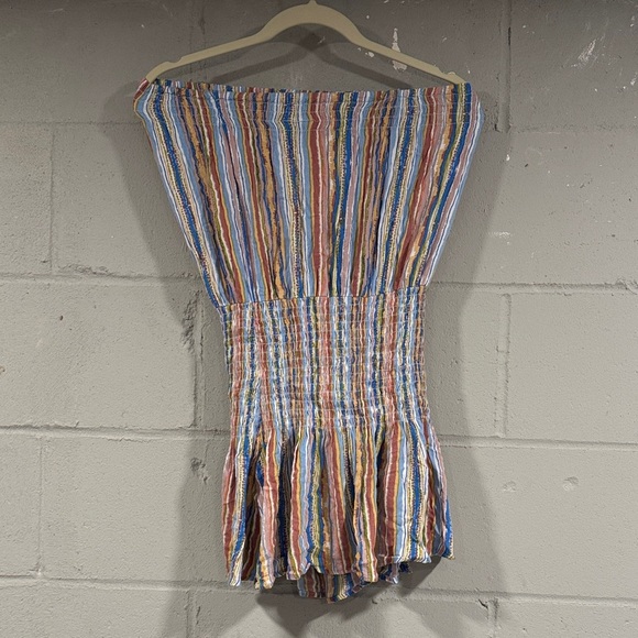 Isabelle’s Cabinet Colorful Striped Women's romper short size medium - Picture 3 of 5